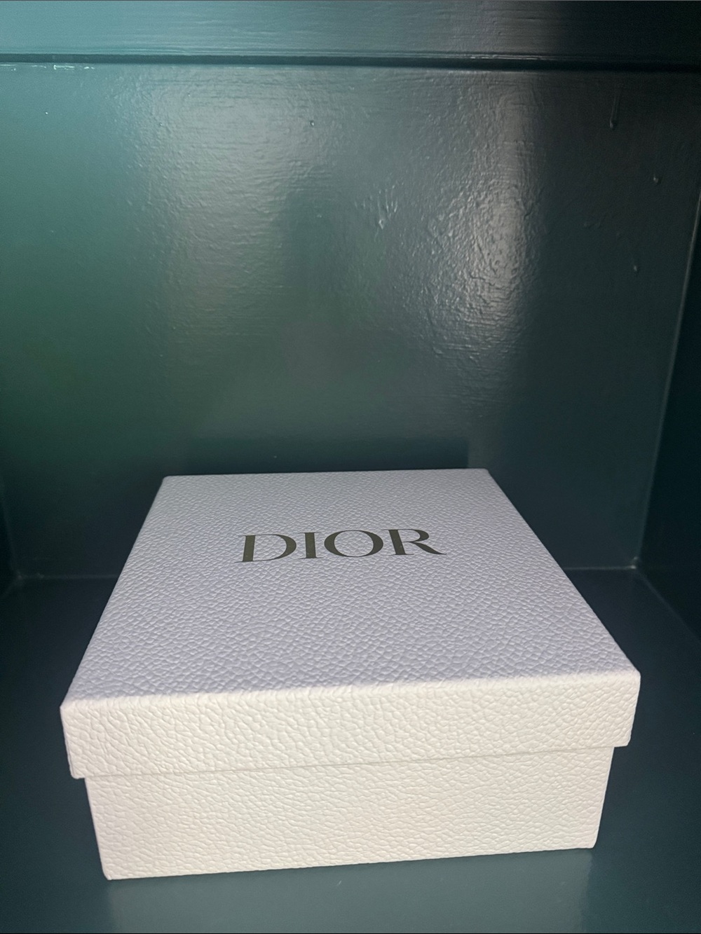 Dior White Textured Logo Box
